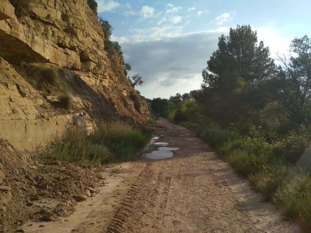 El estrecho de Carcastillo durante una tarde de primavera.